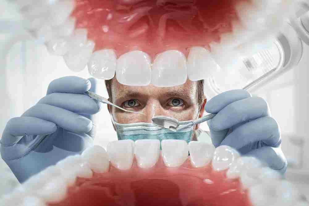 Las coronas dentales. Los dientes en la mandíbula superior, las